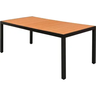 Gartentisch Braun 185x90x74 cm Aluminium und WPC - Braun