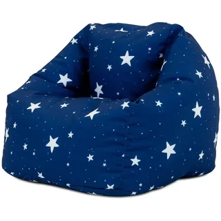 icon Sitzsack für Kinder Sternenklar , Blau , Kunststoff , 100 L , 53x50x53 cm , Hergestellt in Deutschland , Wohnzimmer, Sessel, Sitzsäcke, Kindersitzsäcke