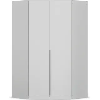 otto home »Kleiderschrank Schrank Ankleidezimmer Schlafzimmer Garderobe AGORDO« grau (seidengrau), B:117cm H:210cm T:117cm, Holzwerkstoff, Schränke, Eckkleiderschrank, voll ausgestattet mit großzügigem Stauraum, 2 Höhen MADE in GERMANY,