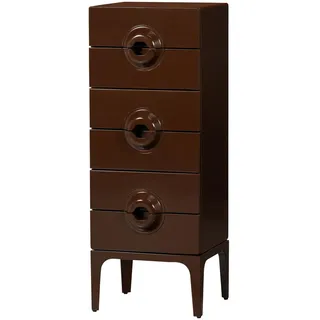 Woood Merge 44 x 120 x 45 cm Braun/Rot