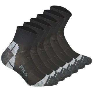 Fila Quarter Multisport Socken 6er Pack Schwarz 39-42
