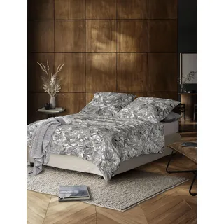 IRISETTE Wave 8585 natur Mako-Satin 155 x 220 cm + 80 x 80 cm