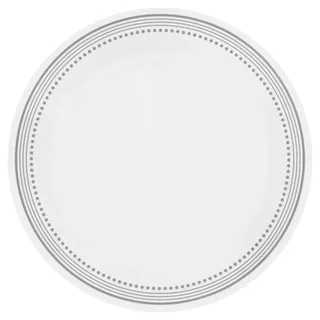CORELLE Speiseteller Mystic Gray 26 cm | Premium Essgeschirr aus einzigartigem dreifach gepresstem VitrelleTM Glas | Backofenfest bis 175°C | Mikrowellengeeignet | Gefrier- & spülmaschinenfest