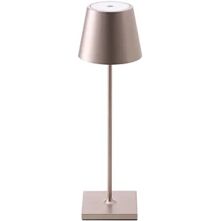 SIGOR Akku-Tischleuchte Nuindie 38cm rosegold 2,2W FlexMood 2200K/2700K IP54 Ra85 dimmbar - Gold