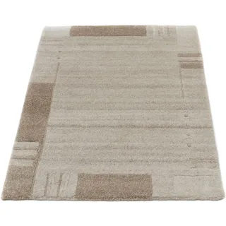 Morgenland Nepal Teppich handgeknüpft beige«, rechteckig, 18 mm Höhe, handgeknüpft