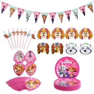 Chaks - PAW PATROL Partygeschirr Set für 8 Kinder, 45-teilig