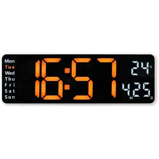 Hama Digitale Wanduhr 32,0 cm 00222224 weiß
