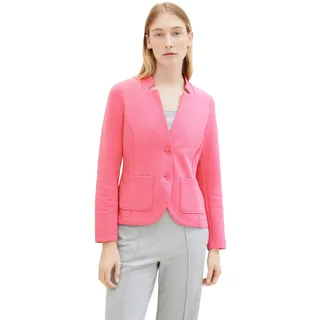 TOM TAILOR Damen 1038703 Basic Ottoman Blazer mit Taschen , 15799 - Carmine Pink, M