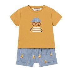 MAYORAL Baby Set 2-teilig T-Shirt und Shorts gelb | 62