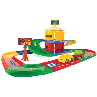 Play Tracks Garage auf zwei Ebenen mit Fahrzeug und 3,4 m Spielstraße, ab 12 Monaten