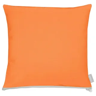 Apelt Zierkissen , Orange , Textil , Uni , Füllung: Vlies,Vlies , quadratisch , 48x48 cm , Oeko-Tex® Standard 100 , hochwertige Qualität , Heimtextilien, Wohntextilien, Kissen, Zierkissen