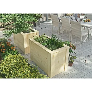 Konifera Hochbeet 104 x 59 x 70 cm Beige