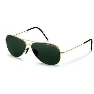 Porsche Design P8585 Polarisierte Sonnenbrille - Gold - Green / CAT3