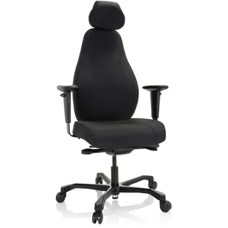 HJH Office RESISTIO XXL Stoff Schwarz