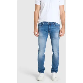 Straight-Jeans MAC "Arne Pipe", Herren, Gr. 40, Länge 30, blau (history blau used), Denim/Jeans, Obermaterial: 99% Baumwolle, 1% Elasthan, Jeans Straight-Jeans
