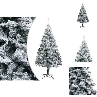 vidaXL Künstlicher Weihnachtsbaum mit Schnee Grün 240 cm PVC -  Weihnachtsbäume - Grün
