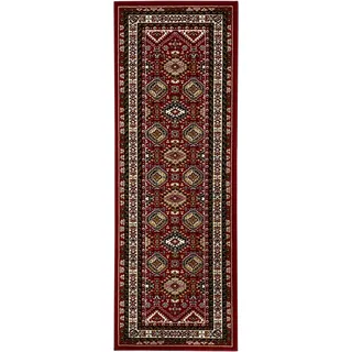 OTTO home Läufer "Diantha" rechteckig 7 mm Höhe Orient-Optik, mit Bordüre, Läufer, Brücke, Kurzflor, elegant, weinrot