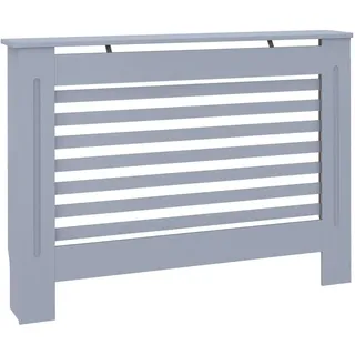 vidaXL Heizkörperverkleidung Anthrazit 112x19x81,5 cm MDF - Grau