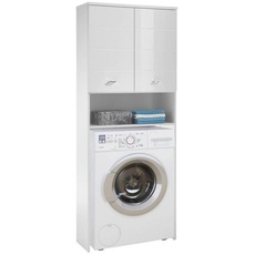 Bild Waschmaschinenschrank, Weiß - 76x190x31 cm