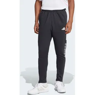 Sporthose ADIDAS SPORTSWEAR "HOUSE OF TIRO", Herren, Gr. XXL, N-Gr, schwarz (schwarz, weiß, normal, gr.), Obermaterial: 70% Baumwolle, 30% Polyester, Hosen Sporthose