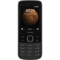 Nokia 225 (2.4 Zoll) Funktionstelefon (2.40", 128 MB, 0.30 Mpx, 3G), Tastenhandy, Schwarz