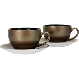 CreaTable Cappuccinotasse 0,3 l Gold 4 St.
