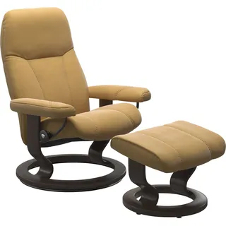 Stressless Relaxsessel Consul Baumwolle 76 x 100 x 71 cm Gelb mit Classic Base