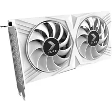 PNY Carte Graphique Nvidia GeForce RTX 4060 XLR8 Verto Dual Fan White 8Go (8 GB), Grafikkarte