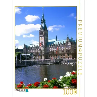 CALVENDO Puzzle Blick auf das Hamburger Rathaus 1000 Teile Puzzle hoch | Lege-Größe cm Foto-Puzzle für glückliche Stunden