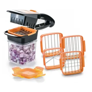 Genius Nicer Dicer Quick Reiben-Set 7-tlg. Orange