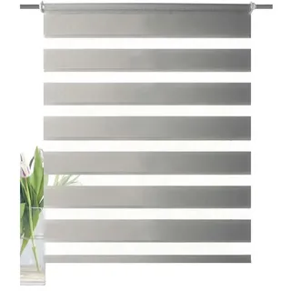 Schmidt Kettenzugrollo Zebra 40 x 150 cm Polyester Grau