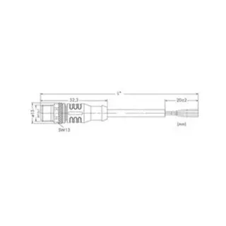 Wago 756-5311/060-050 Sensor-/Aktorleitung, M12A-Stecker, axial, 5-polig 7565311060050