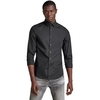 G-Star Dressed Super Slim Langarmhemd Dark Black S