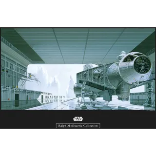 Komar Poster »Star Wars Classic RMQ Hangar Shuttle«, Star Wars, (1 St.), Kinderzimmer, Schlafzimmer, Wohnzimmer, bunt