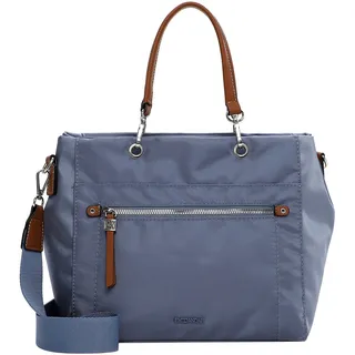 Shopper EMILY & NOAH "Shopper E&N Esther", Damen, Gr. B/H/T: 31cm x 28cm x 14cm 0, blau (crystal blau 536), Polyester, Taschen Shopper