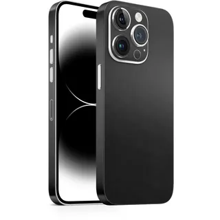 TF Skins Skin passend für das iPhone 14 Pro Skin/Schutzfolie für die Rückseite und Seiten in edler Optik inkl. Kameraschutz Schutz vor Kratzern (Matt Black)