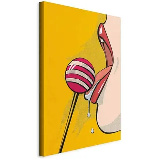 artgeist Leinwandbild , Rot, Dunkelgelb , Textil, Holzwerkstoff , rechteckig , 40x60x1.2 cm , Keilrahmen , Bilder & Rahmen, Bilder, Leinwandbilder