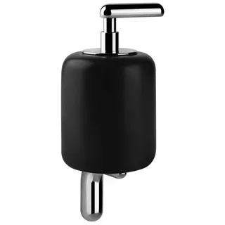 Gessi Goccia Seifenspender zur Wandmontage aus GRES, schwarz, 38014031, Farbe: Chrom