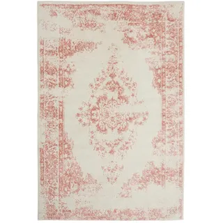 benuta Vintage-Teppich Sia 300/400 cm , Creme, Rosa , Kunststoff , Vintage , Rechteckig , 300x400 cm , Oeko-Tex® Standard 100 , für Fußbodenheizung geeignet, in verschiedenen Größen erhältlich, pflegeleicht , Teppiche und Böden, Teppiche, Vintageteppiche