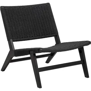 Actona Loungesessel Carson Eiche 64 x 72 x 79 cm Schwarz minimalistischer Stil