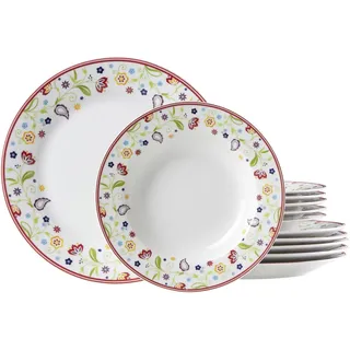 Flirt by R&B Doppio Shanti Tafelservice 12-tlg. mehrfarbig floral