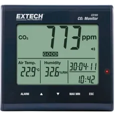 Bild CO100 Luftqualitäts-Messgerät, Anzeige von Kohlendioxid, Lufttemperatur, Luftfeuchtigkeit,