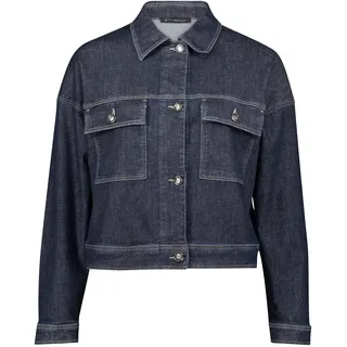 Jeansblazer BETTY BARCLAY "Jeansjacke langarm", Damen, Gr. 48, blau (dunkelblau denim), Obermaterial: 98% Baumwolle CO. 2% Elasthan EL., Blazer Jeansblazer