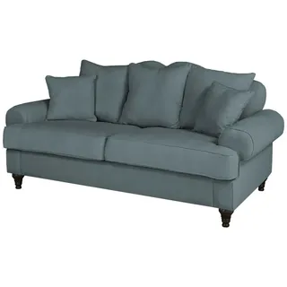 furn.design Sofa grau Wohnzimmer, Couch 3-Sitzer Landhaus, Adelina Einzelsofa 200 cm grau