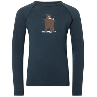 super.natural Bennie Bear175 Langarm-t-shirt - Blueberry / Various - 128 cm