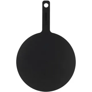 Rockingham Forge Holzfaser-Pizzabrett Schwarz, 24 cm Durchmesser, für 9-Zoll-Pizza, Hygienisches Pizzabrett aus Holz, Rundes Schneidebrett, Hitzebeständiger Pizzaschieber aus Holz, Spülmaschinenfeste