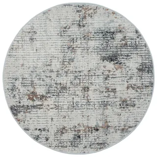 otto home Teppich »Kaylan« rund 8 mm Höhe Kurzflor, modernes Design, pflegeleicht, Wohnzimmer beige