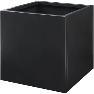 casa.pro Pflanzkübel Vaargel , Schwarz , Metall , Quadratisch , 60x60x60 cm , Dekoration, Blumen & Blumentöpfe, Übertöpfe