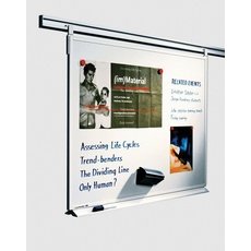 Legamaster 7-640273 Emailliertes Whiteboard für Legaline Professional Stellwandsystem, 150 x 120 cm