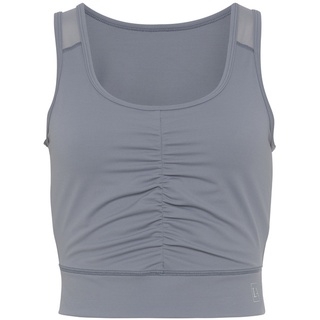 LASCANA ACTIVE Crop-Top Damen blau-grau Gr.XS (32/34)